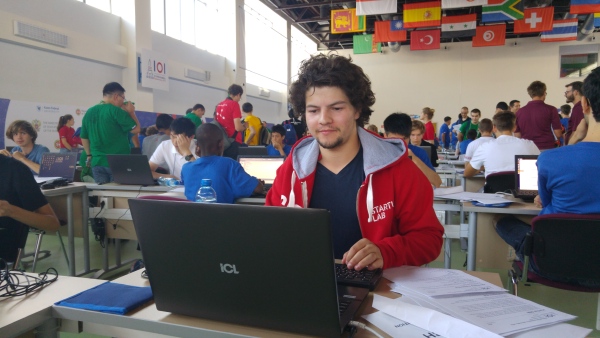 
Mathias Chunnoo under oppvarmingsrunden
