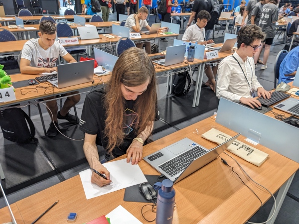 Jakob under øvingskonkurrasen.